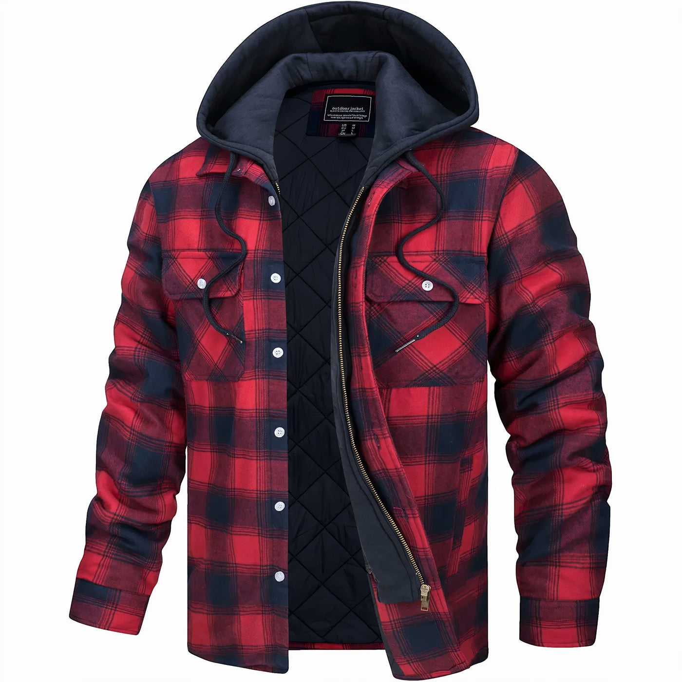 Karl™ | Chaqueta de cuadros con cremallera