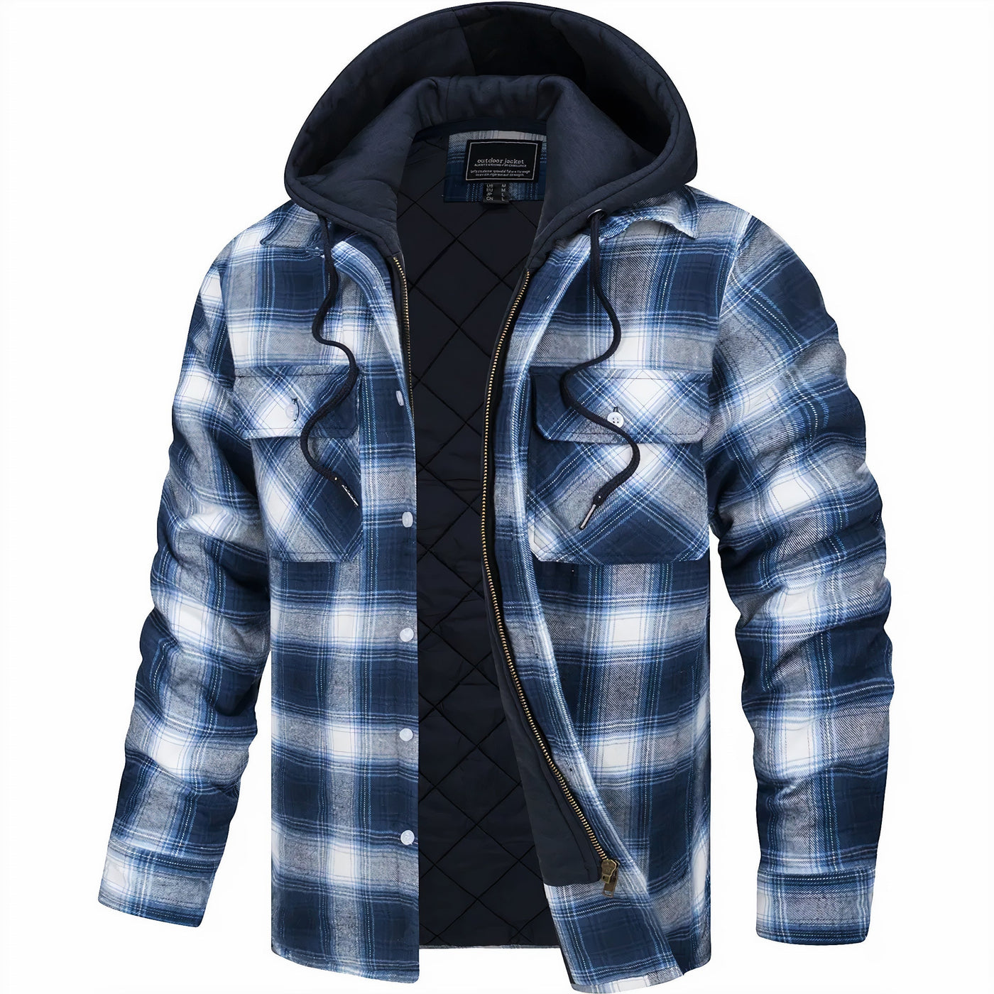 Karl™ | Chaqueta de cuadros con cremallera
